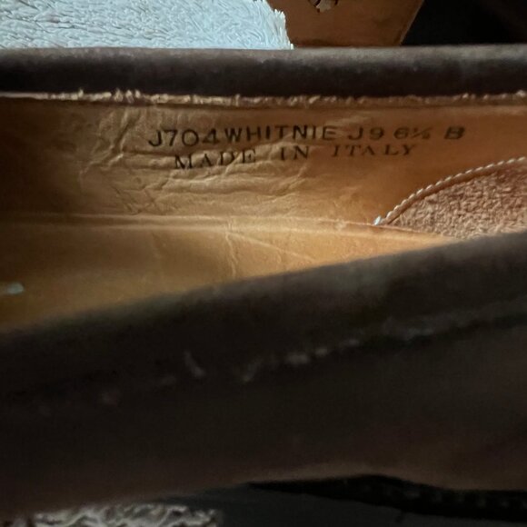 Vintage Coach Whitney chocolate brown nubuck loafers women's 6.5B Italy - Picture 10 of 13